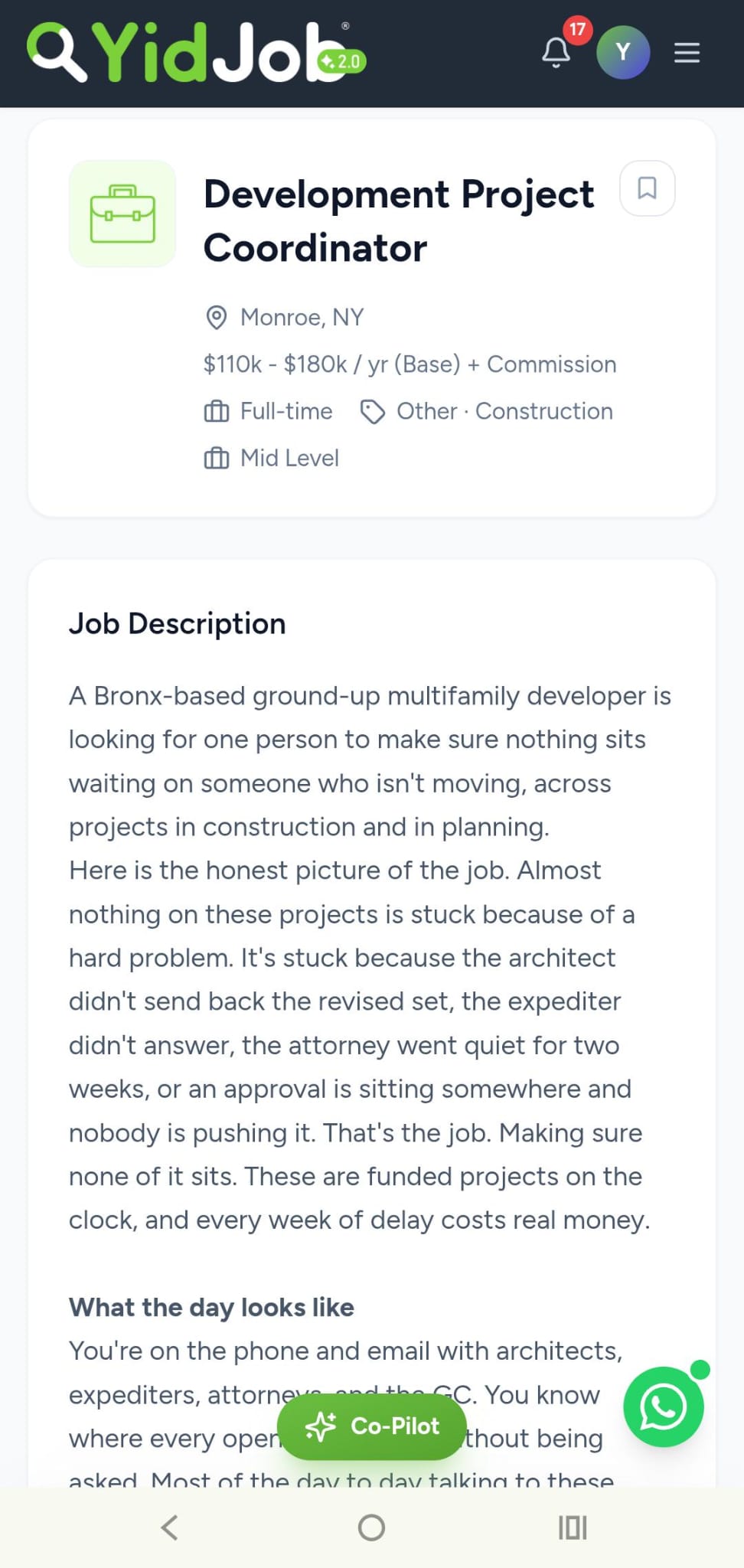 Status update image from YidJob