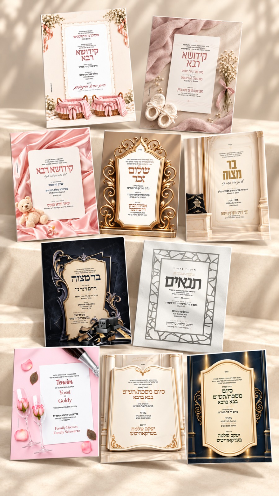 Status update image from Simcha Card