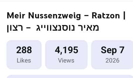 Status update image from Meir Nussenzweig