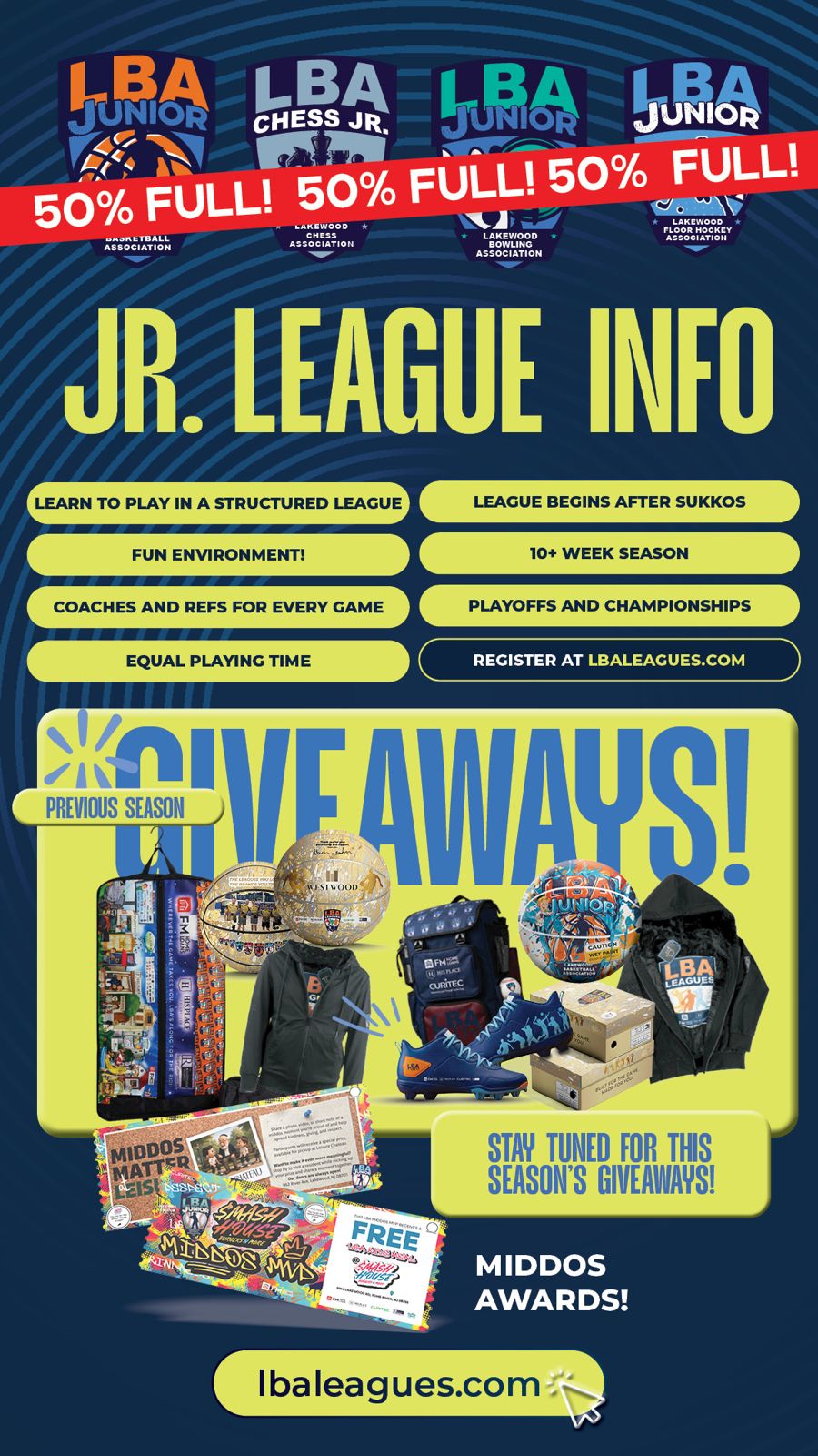 Status update image from LBA Leagues