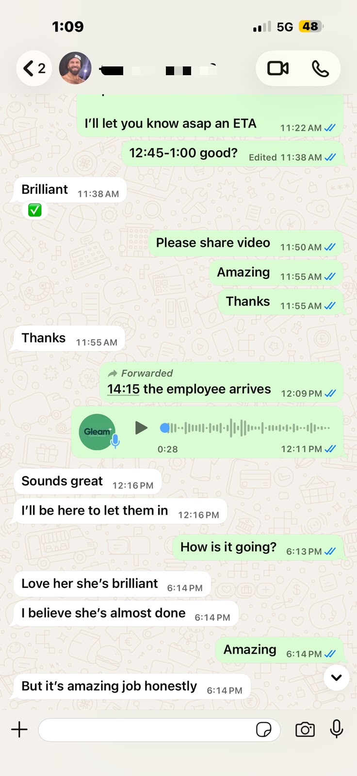 Status update image from Gleam Group Limited