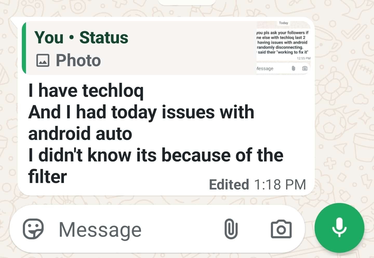 Status update image from Yossi Brach
