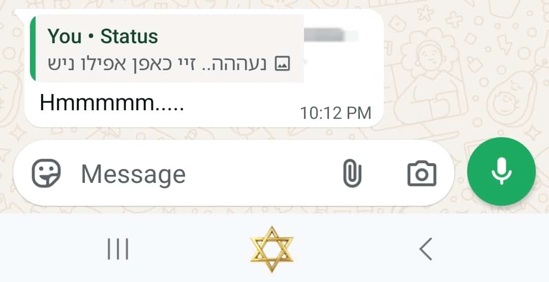 Status update image from Shloimy Eisenbach