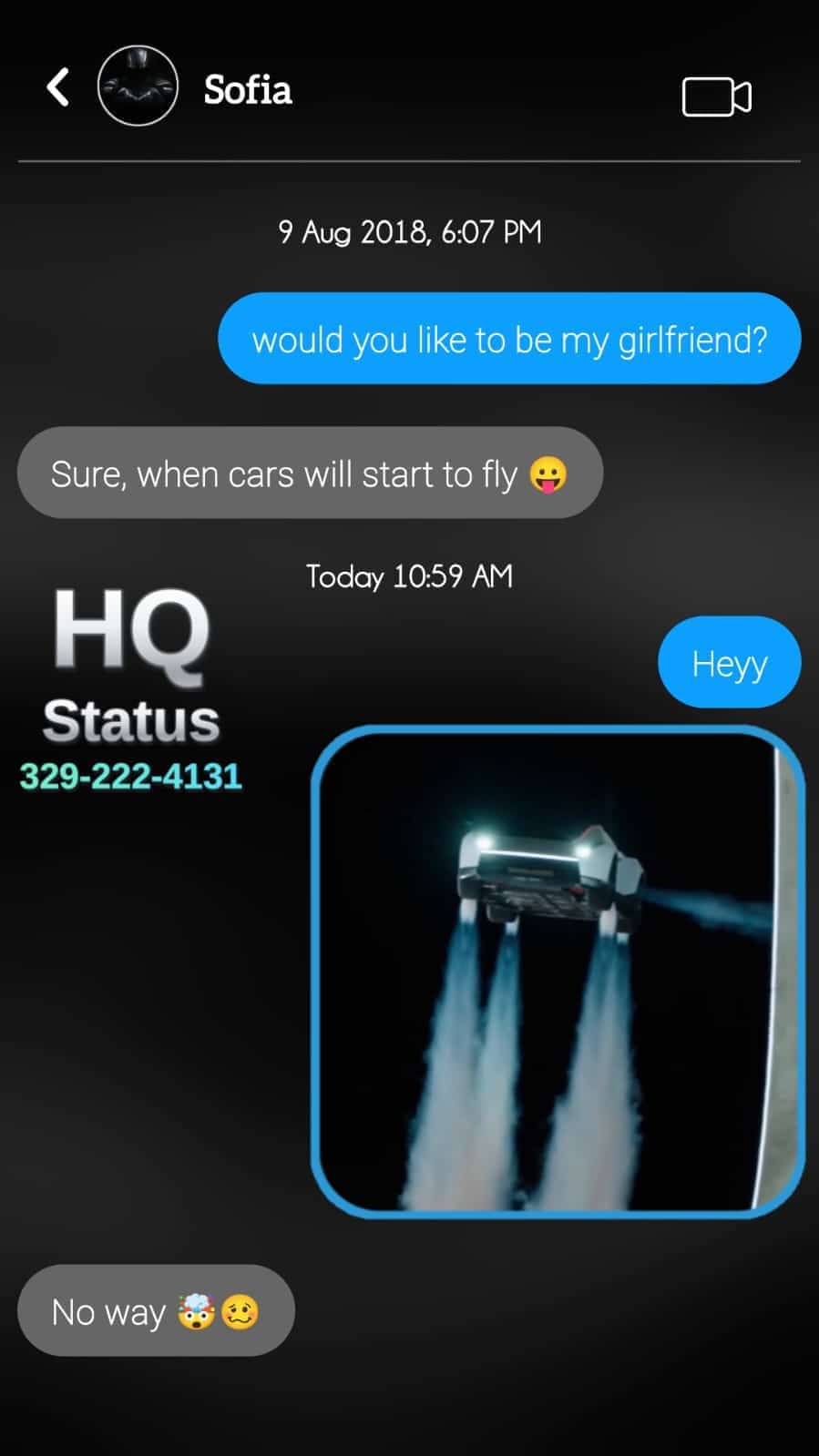 Status update image from HQ status