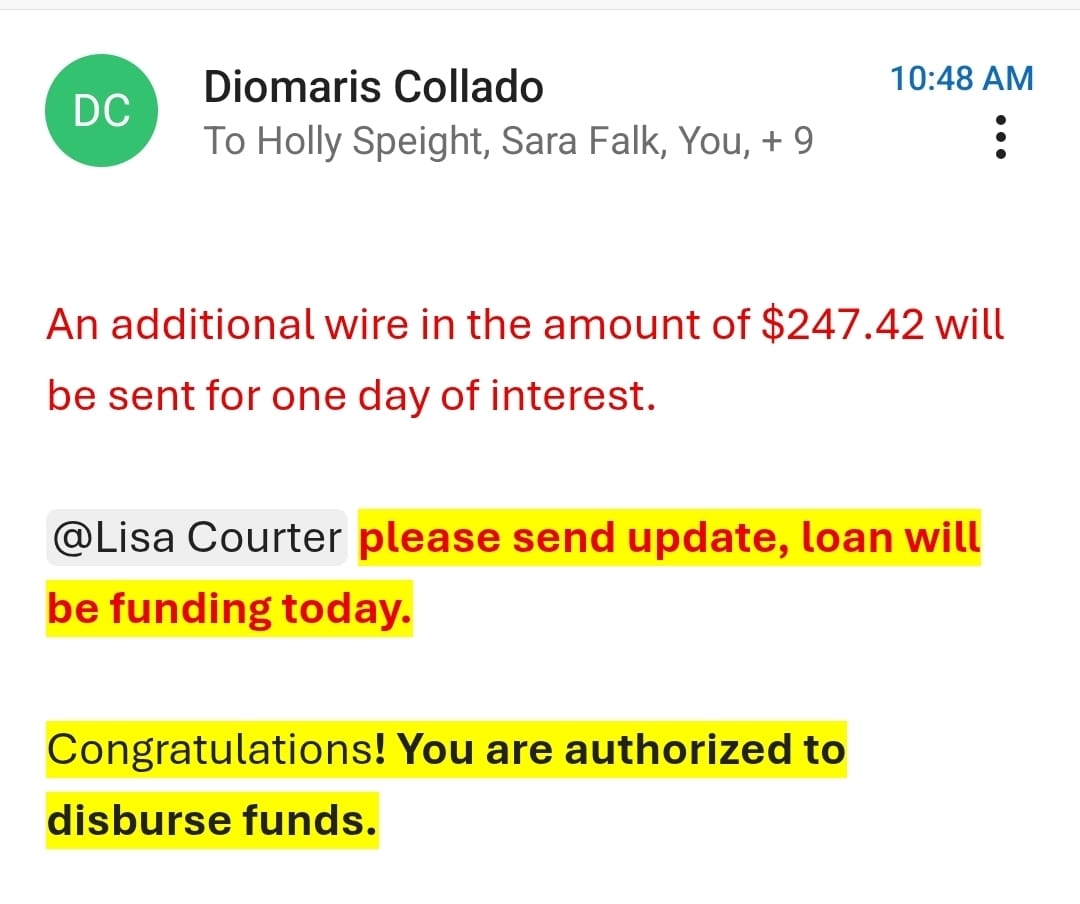 Status update image from Chaim Weiser - Mortgage Guy