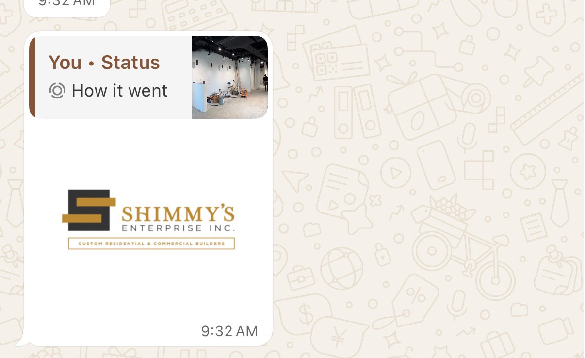 Status update image from BDI Design
