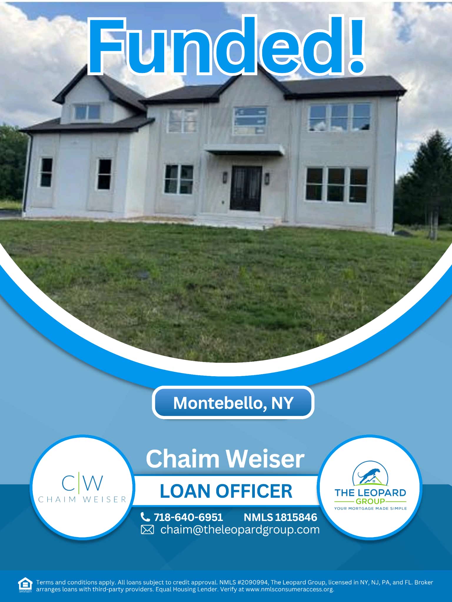 Status update image from Chaim Weiser - Mortgage Guy