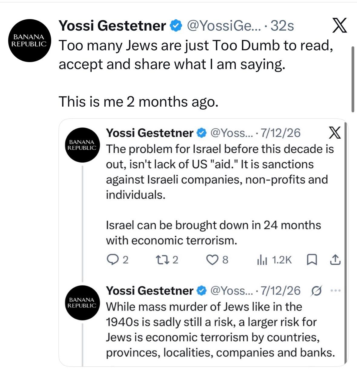 Status update image from Yossi Gestetner