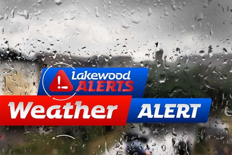 Status update image from Lakewood Alerts