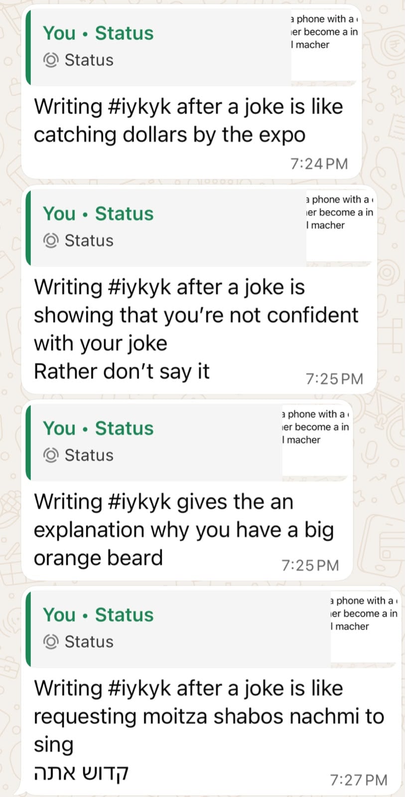 Status update image from MoMo