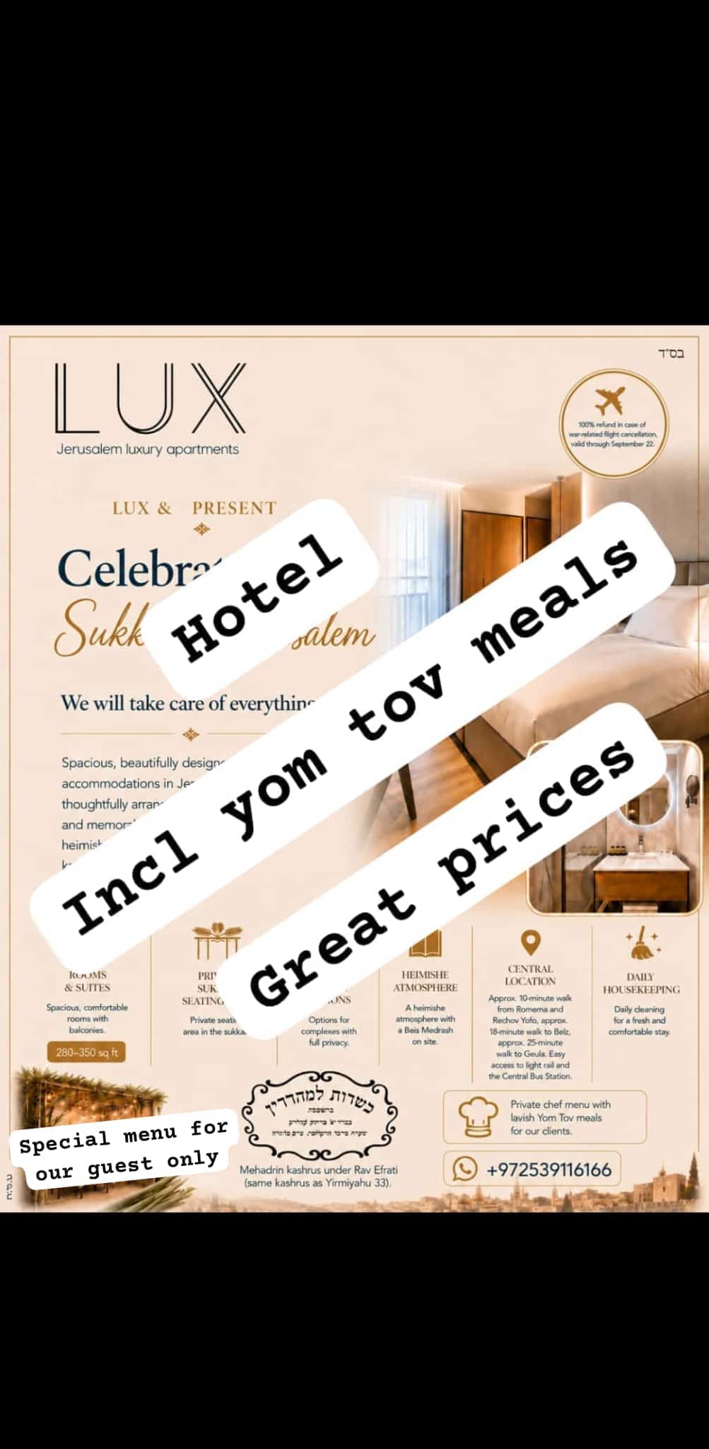 Status update image from Lux Jerusalem