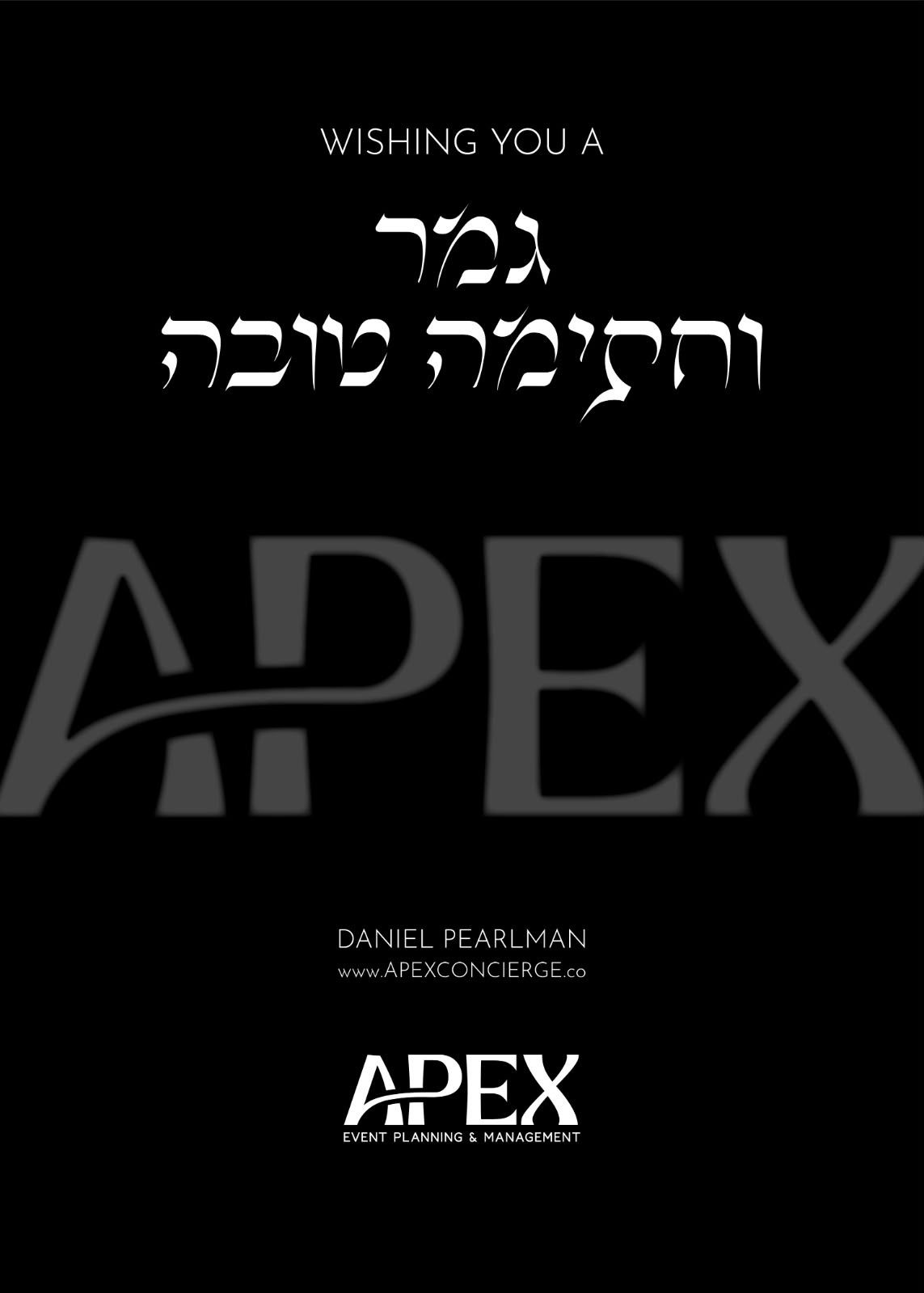 Status update image from Apex Event Planning & Management