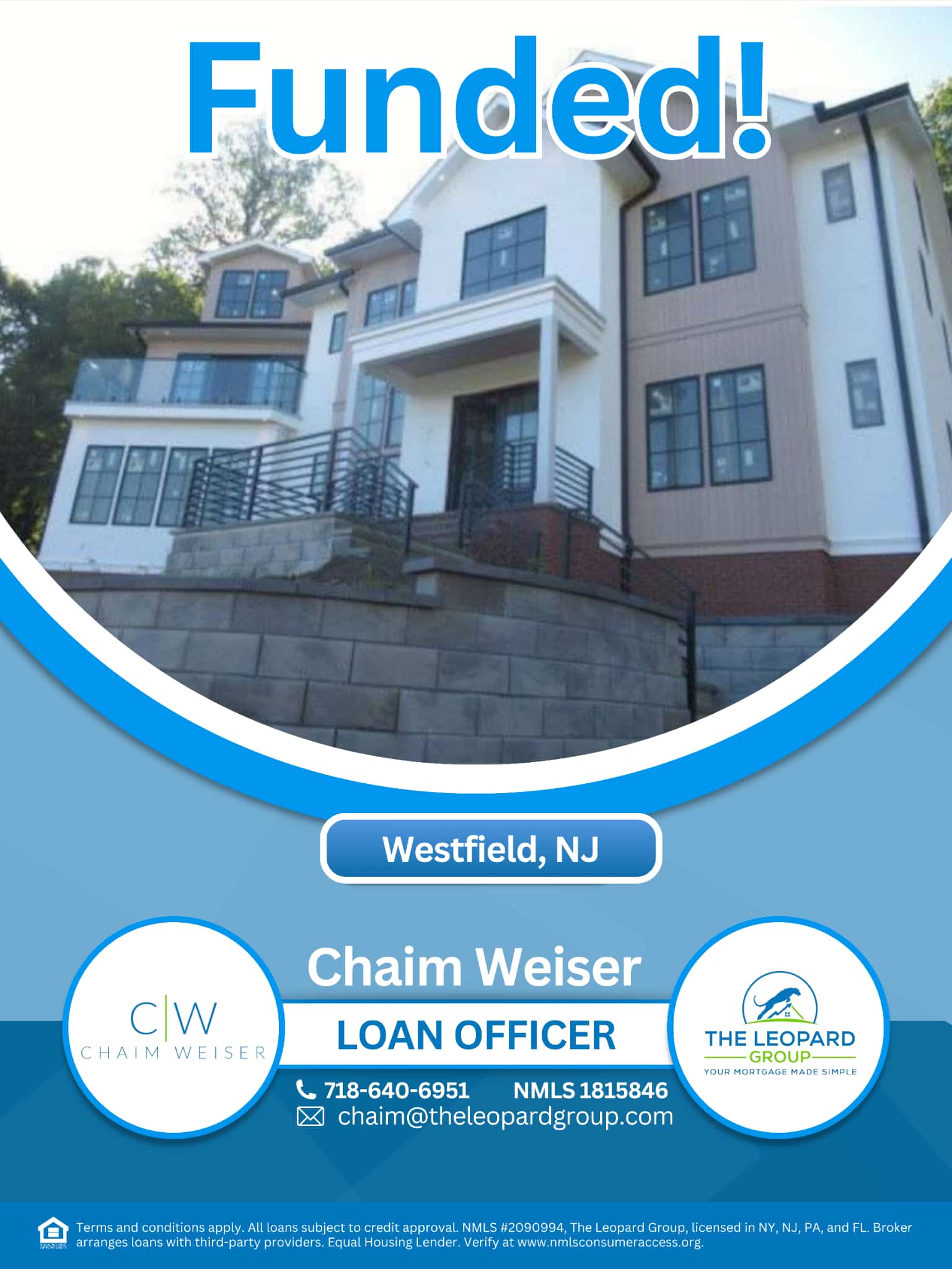Status update image from Chaim Weiser - Mortgage Guy