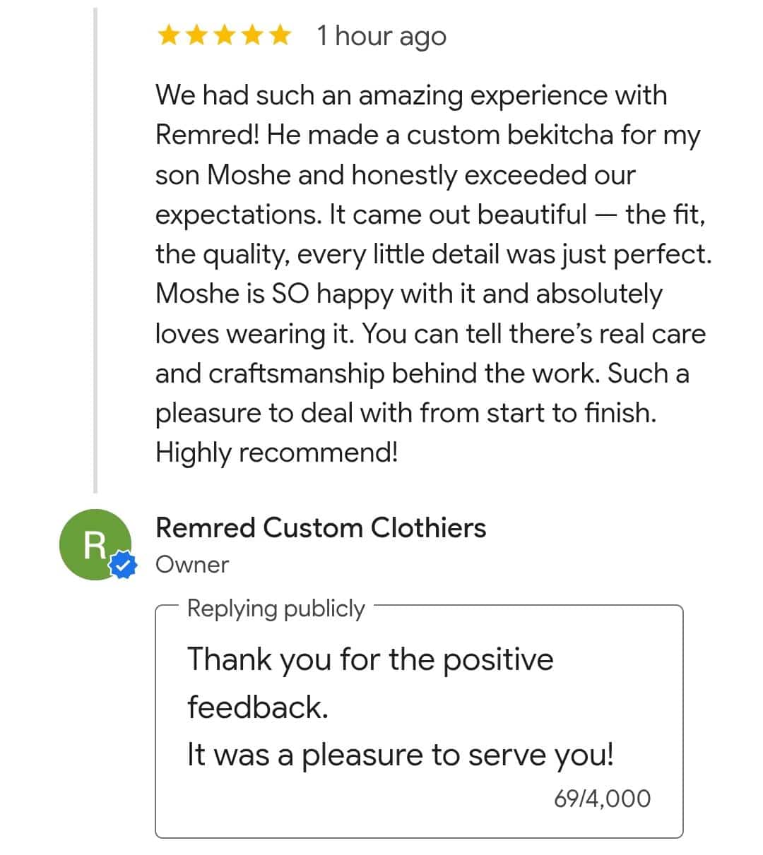 Status update image from Remred Custom Clothiers