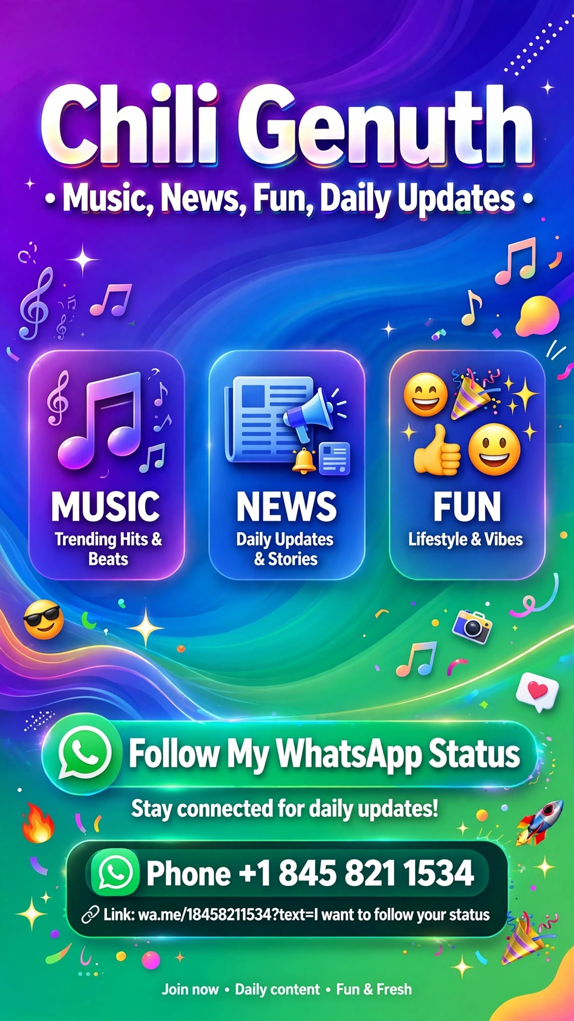 Status update image from HQ status