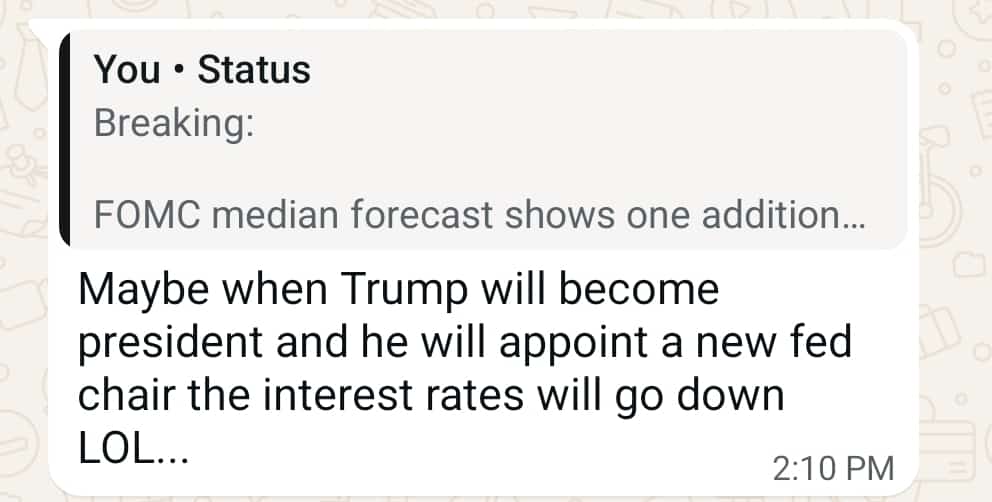 Status update image from Real Status