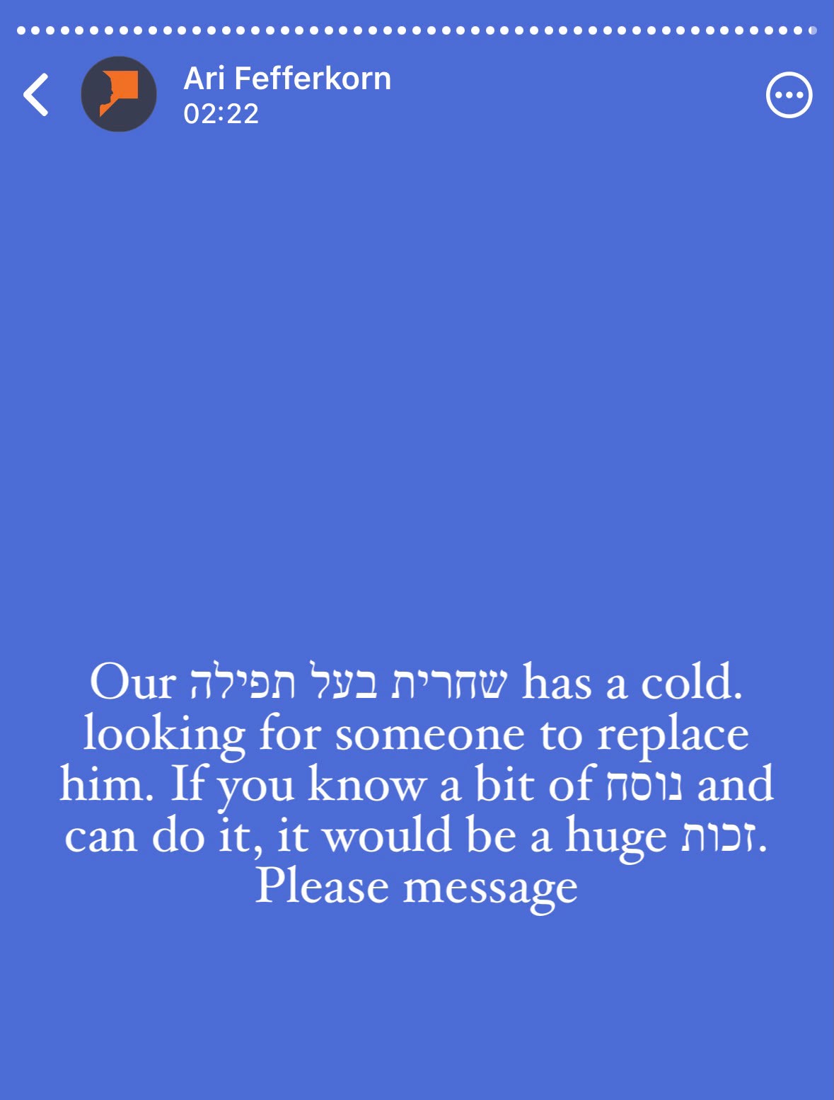 Status update image from Shauli Krautwirt