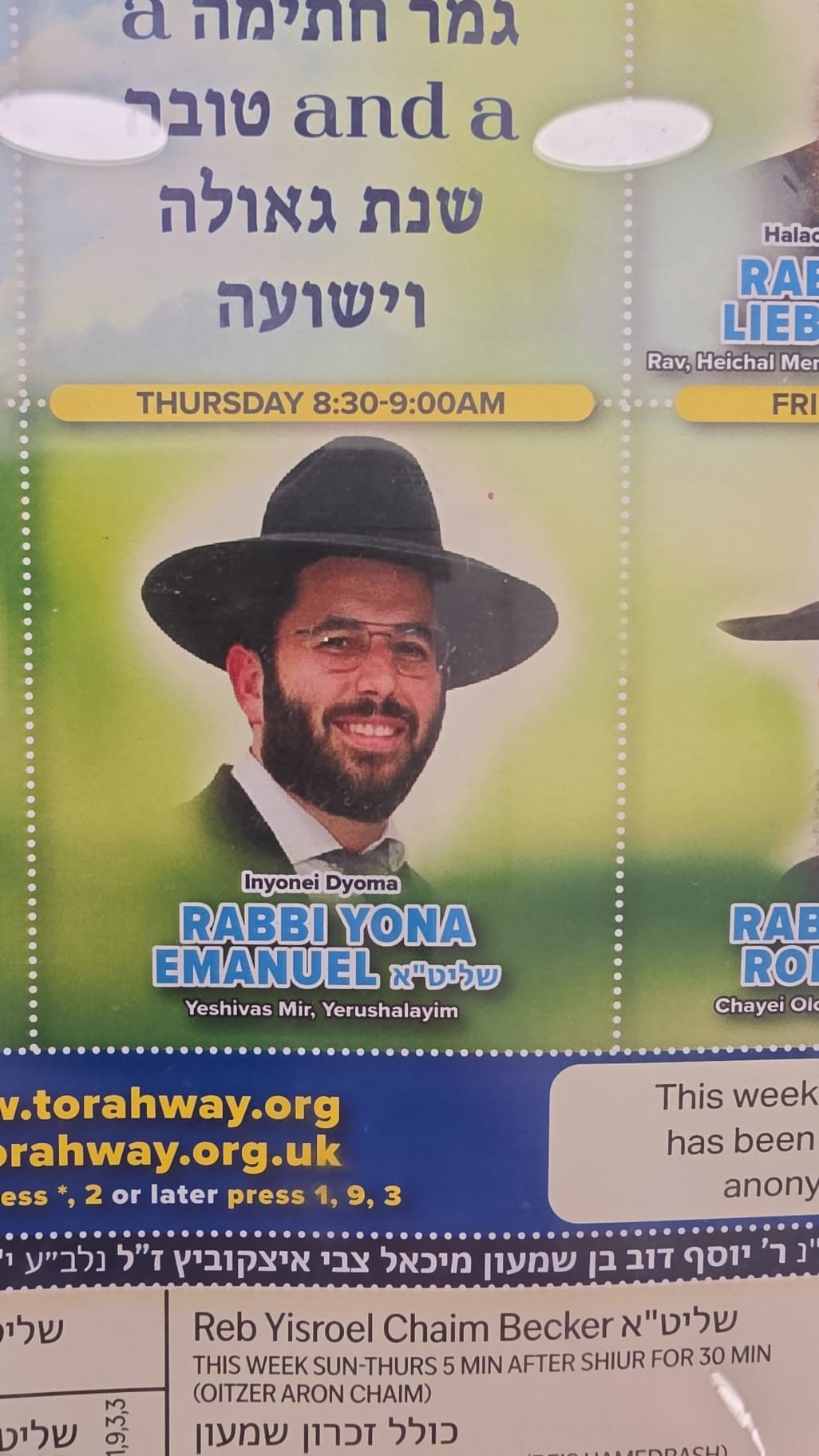 Status update image from Dovid Cohen