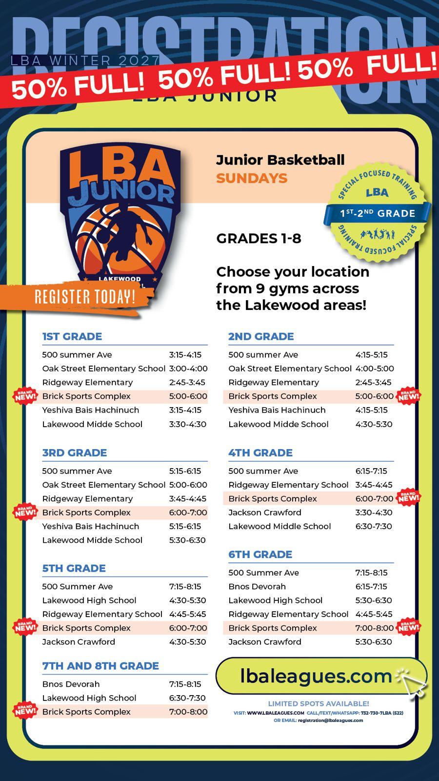 Status update image from LBA Leagues