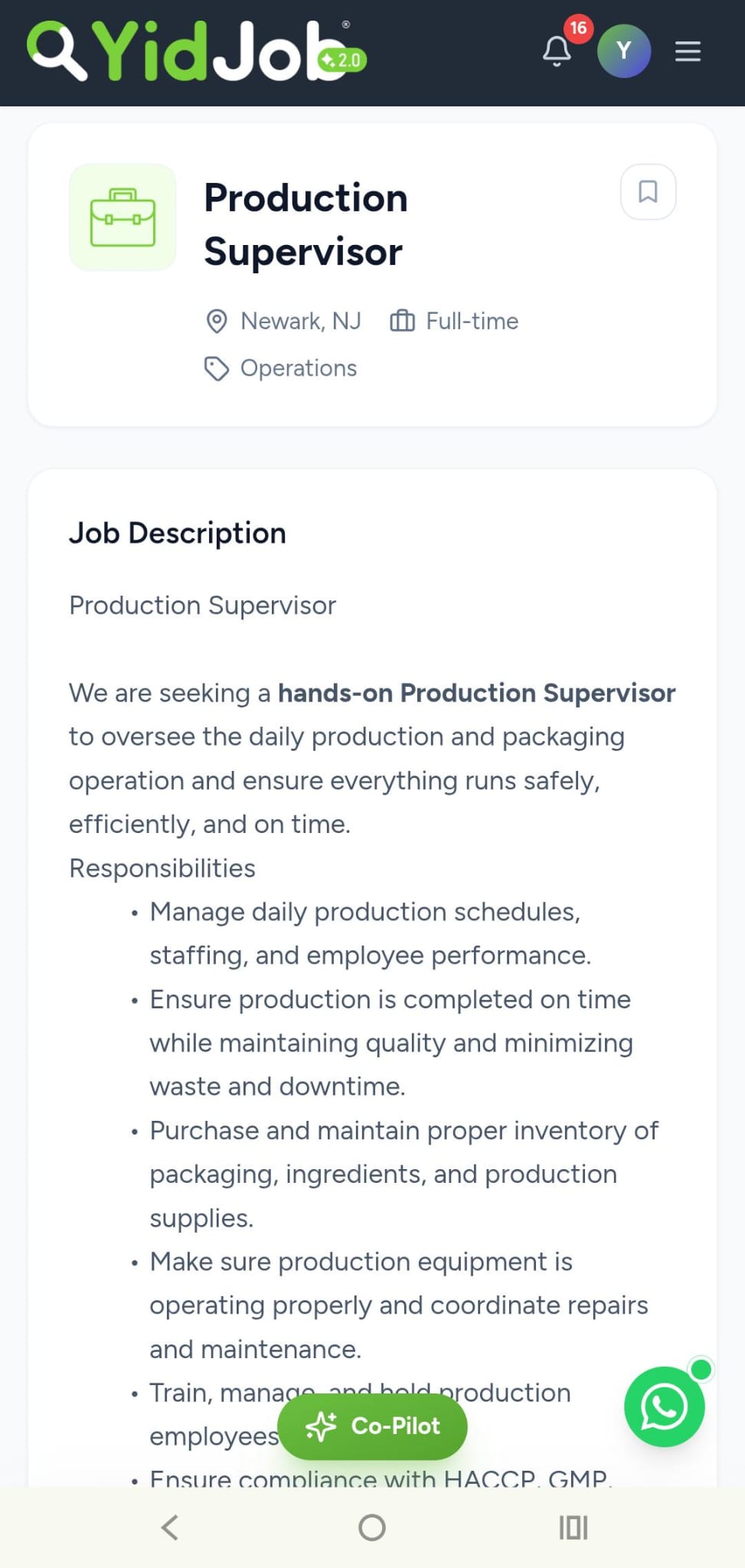 Status update image from YidJob