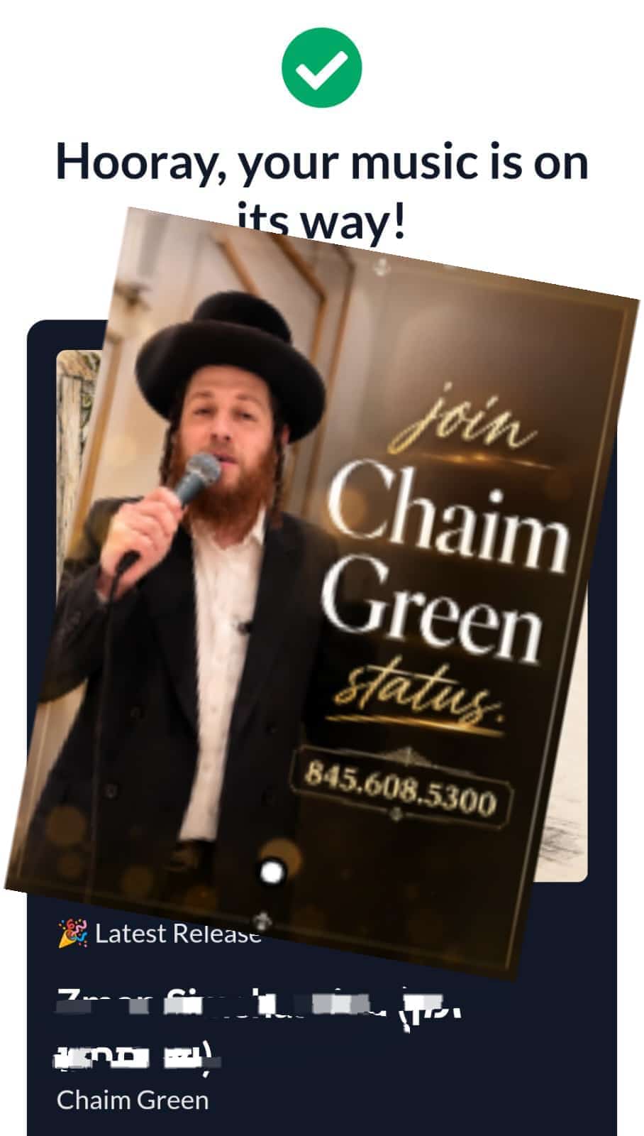 Status update image from Chaim Green