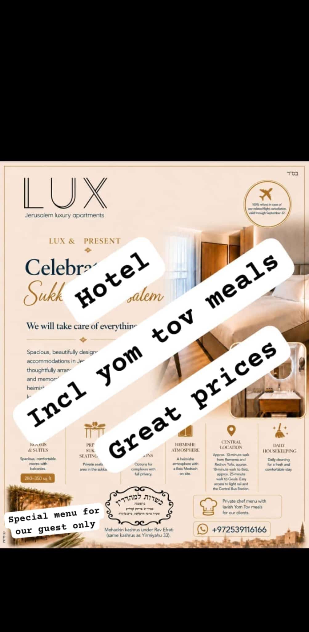 Status update image from Lux Jerusalem