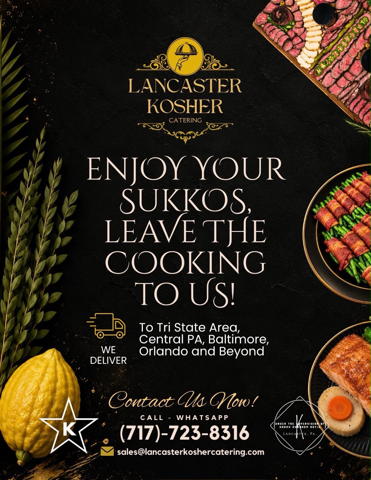 Status update image from Lancaster kosher catering