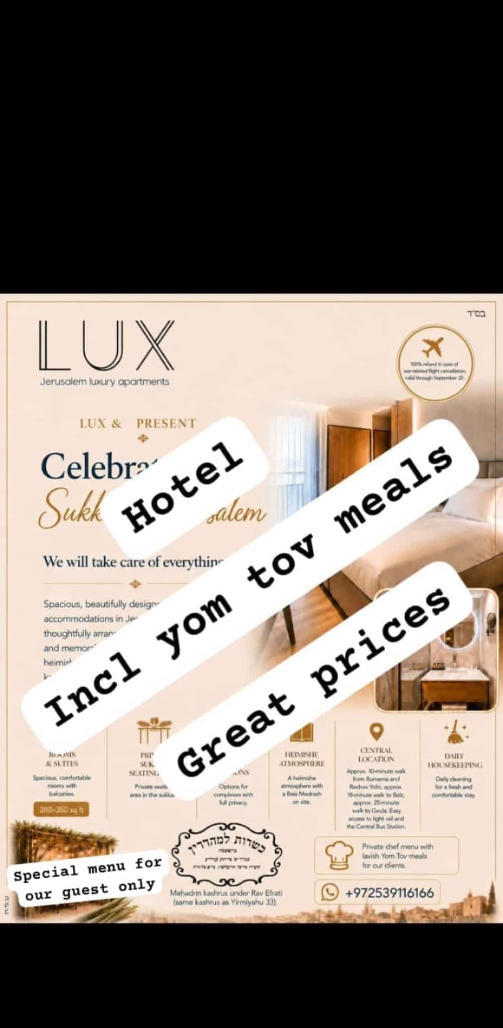 Status update image from Lux Jerusalem