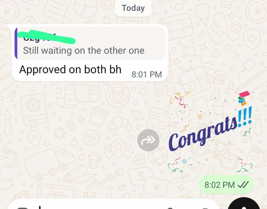 Status update image from CardRight