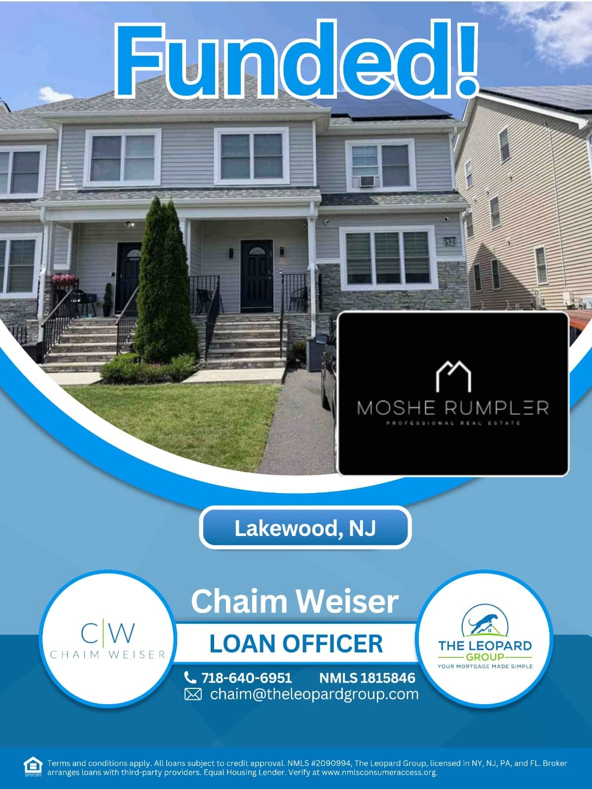 Status update image from Chaim Weiser - Mortgage Guy
