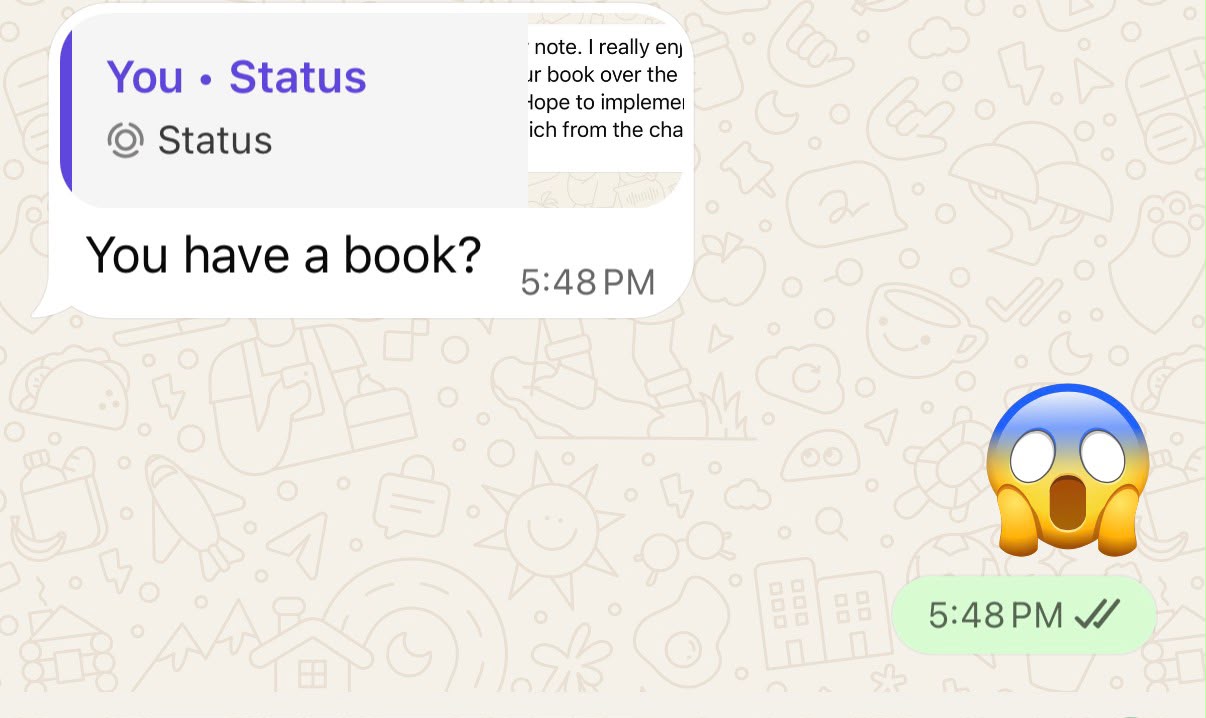 Status update image from Schatzy
