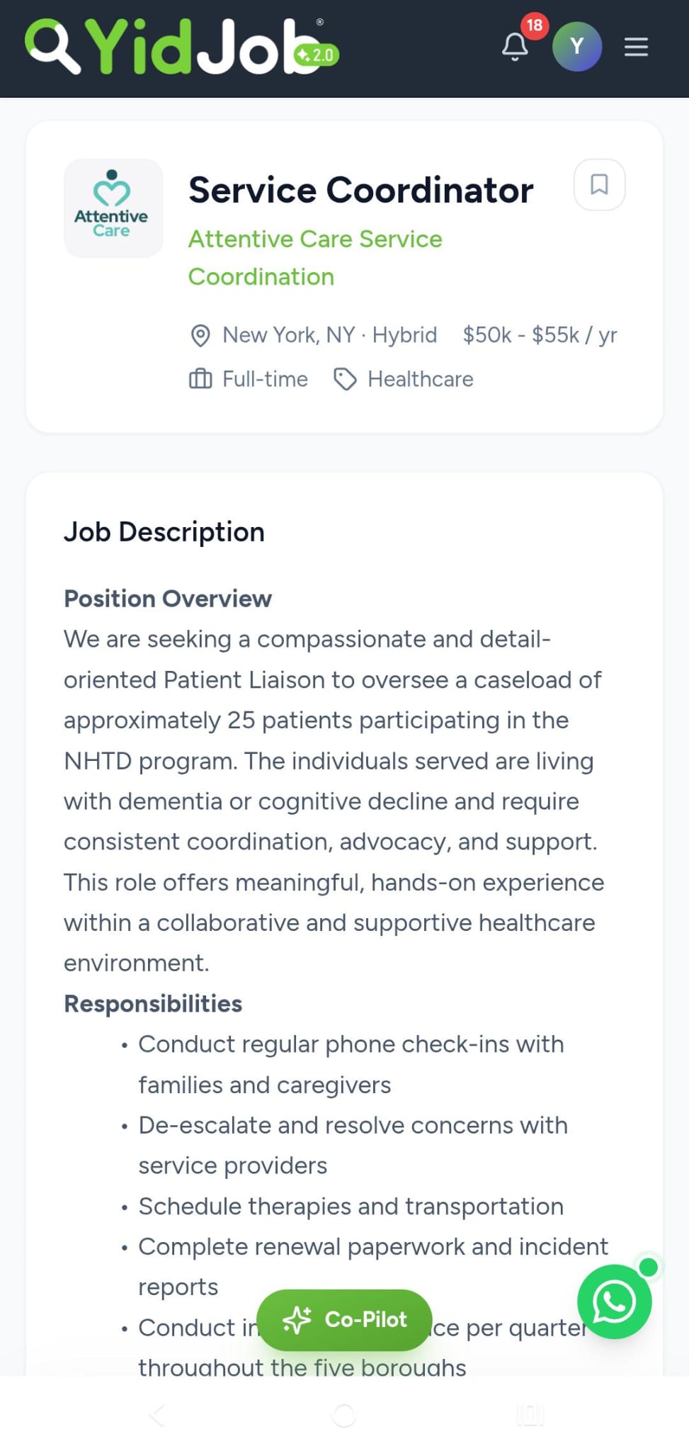 Status update image from YidJob