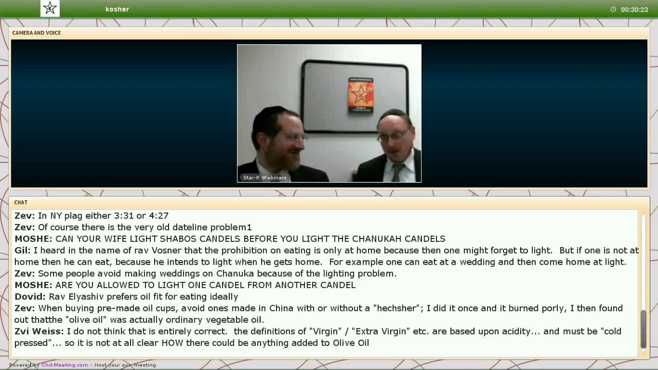 11-27-2013  STAR-K Answers 10 Questions for Chanukah 5774