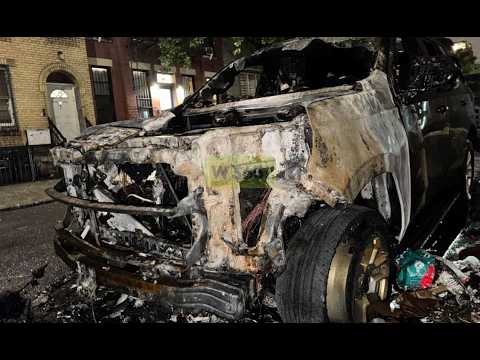 Electric bike exploded into flames on Skillman St sparking a fire that spread to two parked vehicles