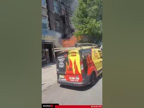 Heavy Flames Tear Through Building on 14th Avenue