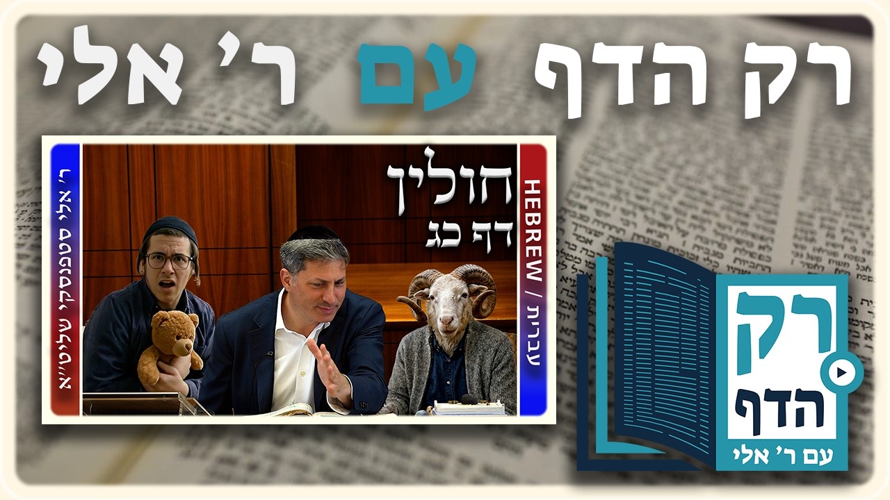 חזרה - חולין דף כג | "רק הדף" עם ר' אלי סטפנסקי