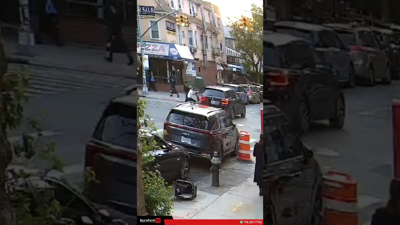 Watch as a vehicle narrowly avoids a collision, preventing what could have been a serious incident.