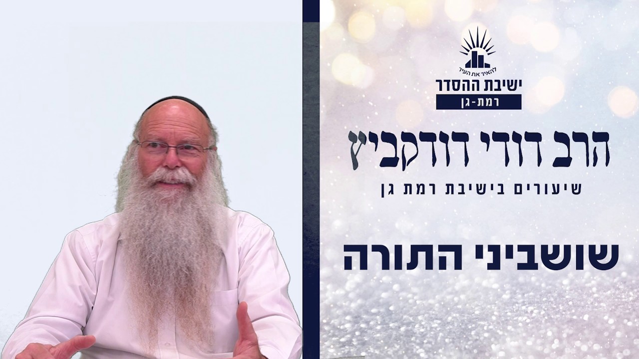 שושביני התורה | שיעור לשבועות | הרב דודי דודקביץ