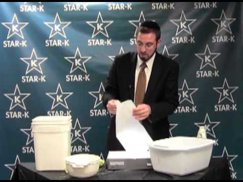04-23-2014  STAR-K's Shmatte Bedika demo with Rabbi Sholom Tendler