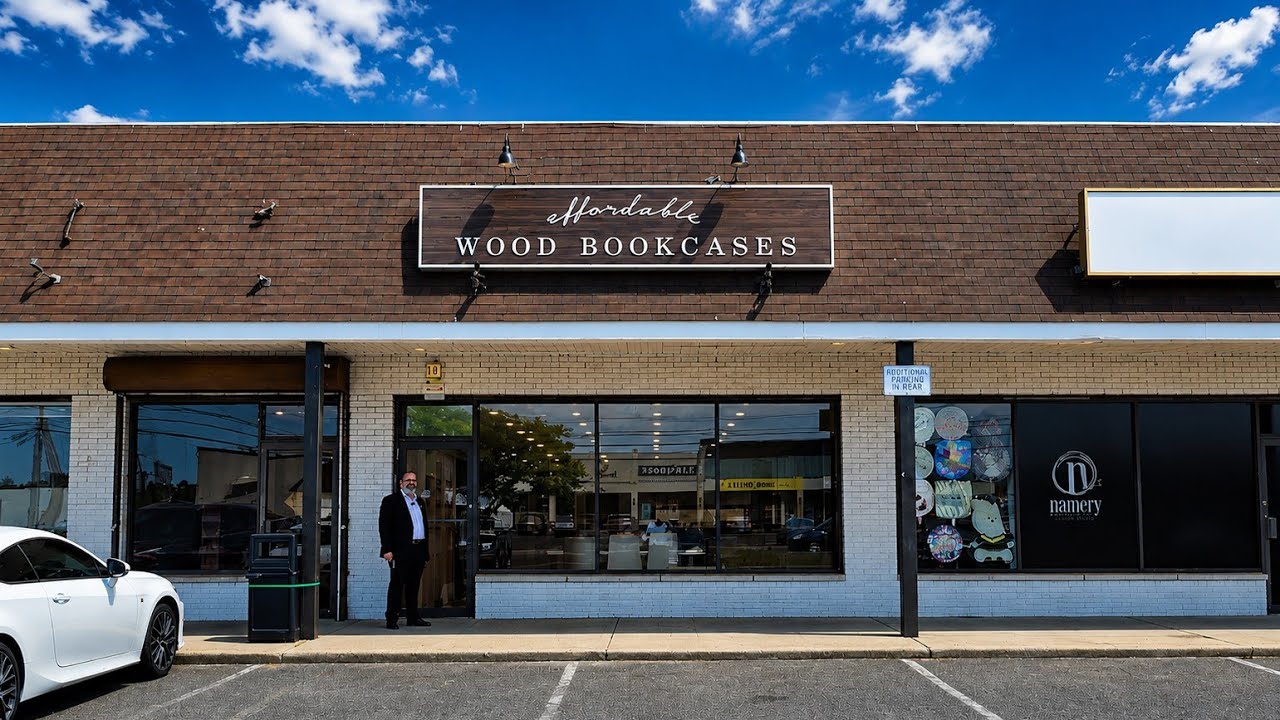 Grand Opening! Visit Our New Location — Great Specials Happening  now at Affordable Wood Bookcases!