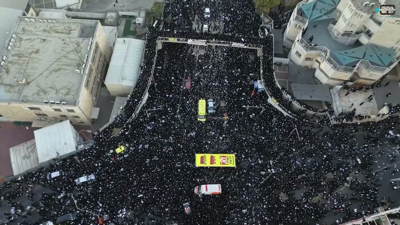 רחובות ירושלים שחורים: ממעוף הציפור - כך נראתה עצרת המיליון