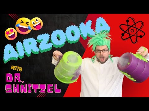 Science Experiments for kids Airzooka with Dr. Shnitzel's Wacky Science