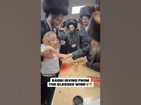 Rabbi giving the blessed wine❤️‍🔥🤠