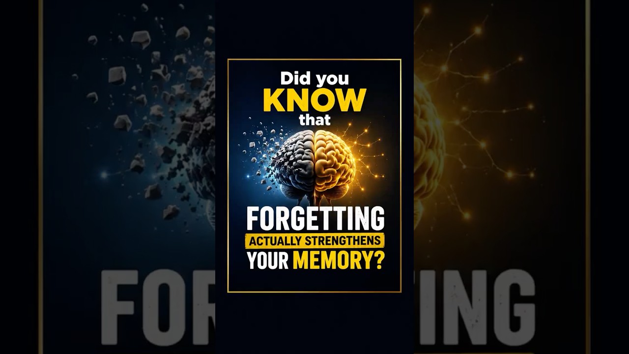 Forgetting Actually Strengthens Your Memory🧠