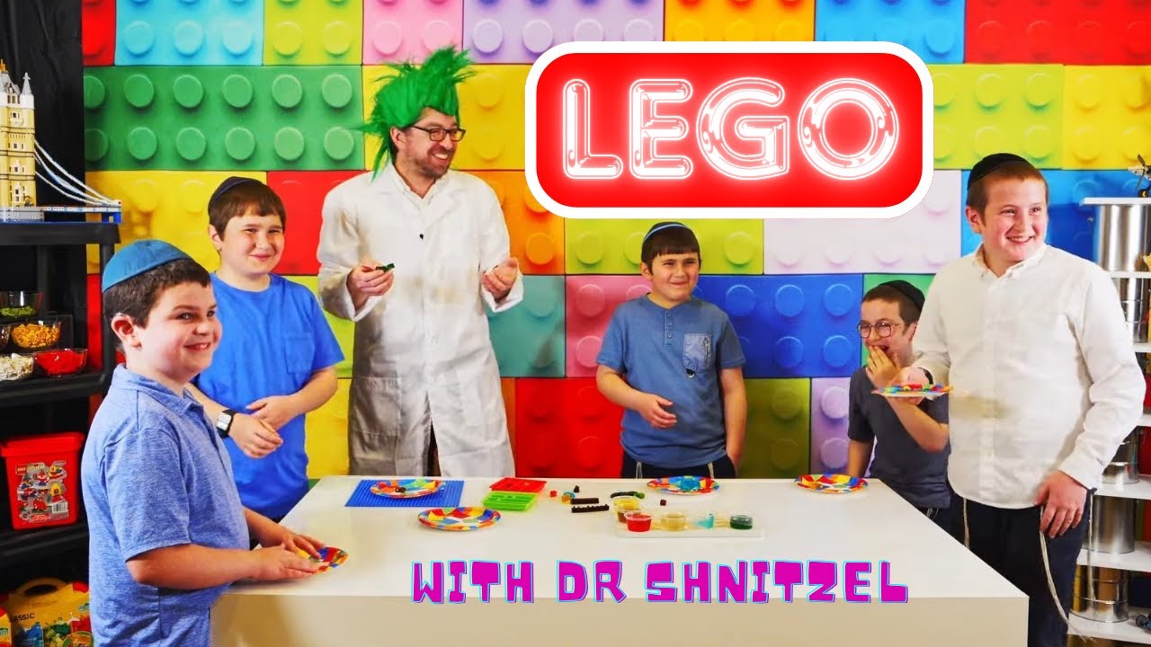 Science Experiments for kids Lego with Dr. Shnitzel's Wacky Science