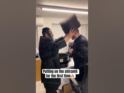 Putting on the shtramil for the first time🔥