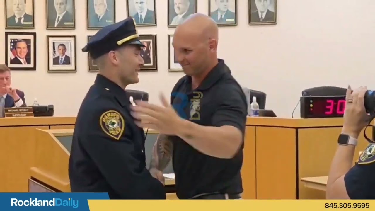 Ramapo Police Hold Ceremony Honoring Newly Promoted Sgt. John Genito