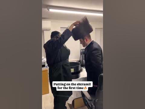 Putting on the shtramil for the first time❤️‍🔥🤠