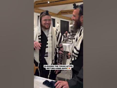 Blessing the Torah after getting home safe🤠❤️‍🔥