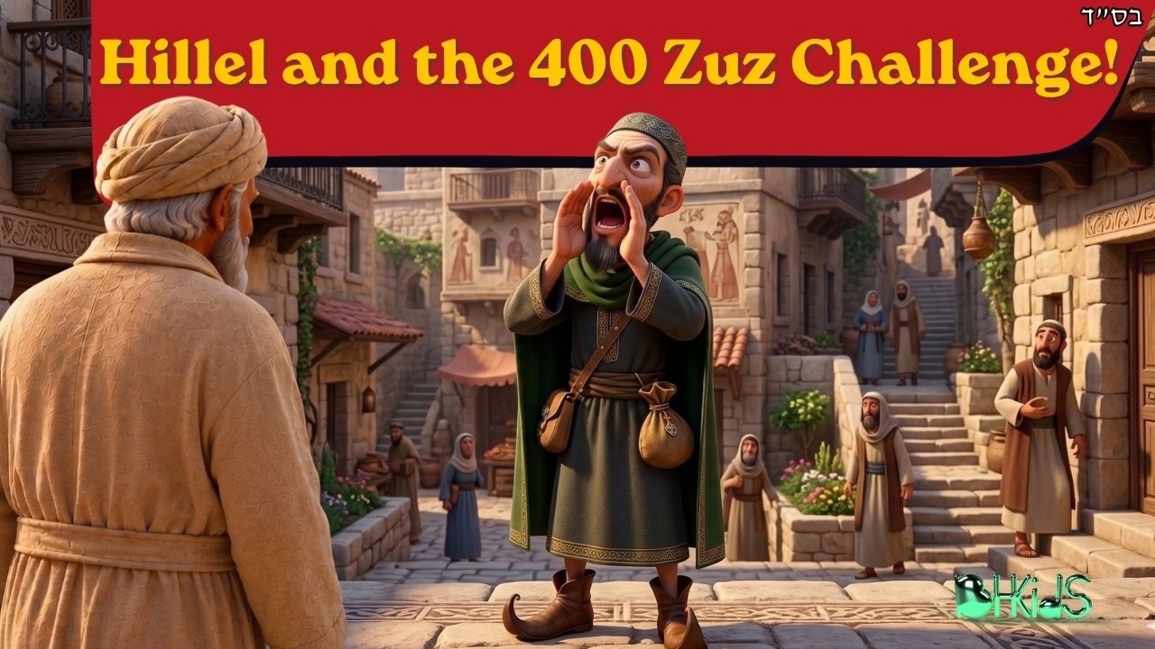 Hillel and 400 Zuz Challenge! | TORAH FOR KIDS AI